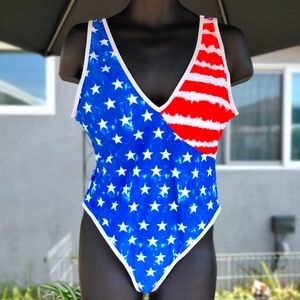 NWOT Americana flag swimsuit